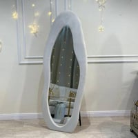 مرآة ستاند قماش باللون البيج بتصميم مميز مقاس 170x...