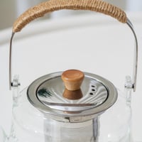 ابريق شاي بتصميم عصري لون شفاف سعة 1 لتر