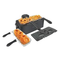 قلاية زيت كهربائية من ريبون سعة 6 لتر وقوة 3000 وا...