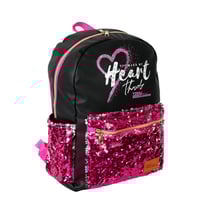 مجموعة شنطة ظهر مدرسية تولي 4 في 1 بتصميم لامع لون...