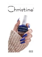 طلاء اظافر من كرستين لون ازرق لامع - رقم 22