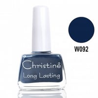 طلاء اظافر من كرستين لون ازرق - رقم 92