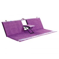 كرسي رحلات مع تكاية ظهر لون بنفسجي مقاس 165*55*45...