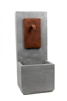 نافورة علي شكل صنبور للمياه باللون الرمادي / البني...