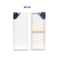 لوحة كانفس للرسم لون ابيض مقاس 80x30 سم