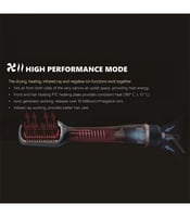 فرشاة تصفيف الشعر 2 في 1 من ريبون لون اسود و ذهبي...