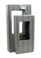 نافورة مياة مضيئة بتصميم عصري لون رمادي مقاس 74x30...