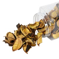 مجموعة اوراق اشجار مجففة لليكور المنزلي باللون الب...