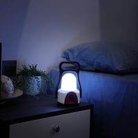 كشاف طوارئ القابل للشحن من جيباس لون ابيض و احمر