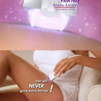 ماكينة إزالة الشعر بالليزر بدون ألم باللون الابيض