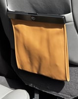 سلة مهملات جلدية