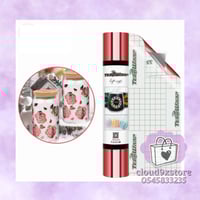 فينيل أسطح مرايا بدون فقاعات احمر روز