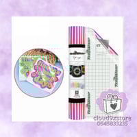 فينيل أسطح هولوجرافيك لامع وردي Teckwrap