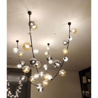 نجفة زجاج بابلز 25 لمبة