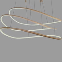 نجفة مودرن متموجة ذهبي