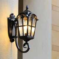 فانوس جداري اسود 40 سم WB 0022