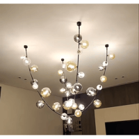 نجفة زجاج بابلز 22 لمبة