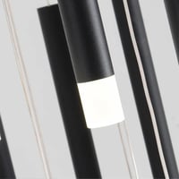 نجفة مودرن اسود هرمية لدرج