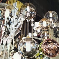 نجفة كرات زجاج قاعدة مستطيلة - B66