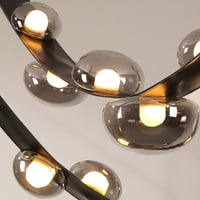 نجفة حزام مع لمبات