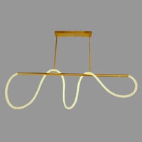 نجفة اشرطة ليد ذهبي 135 سم