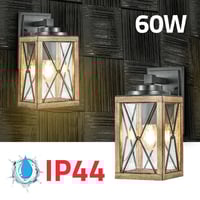 فانوس جداري نقش خشبي 32 سم