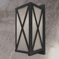 فانوس جداري اسود مستطيل 60 سم