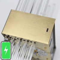 ابليك ليد كريستال يعمل بالبطارية مع ريموت