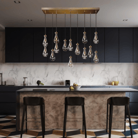 نجفة زجاج كمثرى 14 لمبة