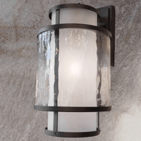 فانوس جداري اسود اسطواني 55 سم