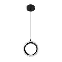 علاقي ليد مودرن حلقة كريستال ذهبي / اسود