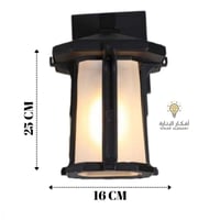 فانوس جداري اسود 0212 - XS - WD