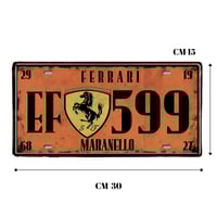 لوحة ديكور معدنية FERRARI - 599