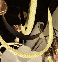 نجفة حزام اسود 2 متر