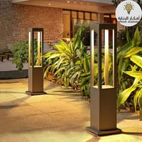 عامود حدائق ليد مربع