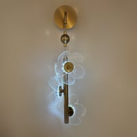 جداري ليد اكريليك وردة ذهبي