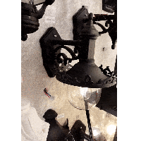 فانوس جداري خارجي اسود ملكي 3200