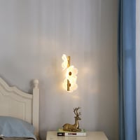 نجفة ورود اكريليك ذهبية خماسية