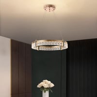 نجفة ليد ذهبي مطفي اكريلك مقاس 60