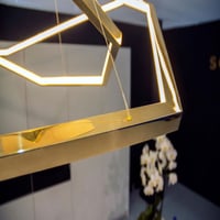 نجف مودرن ذهبي مسدس ديزاير 100 سم