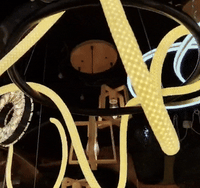 نجفة اشرطة ليد دائرية اسود 80 سم