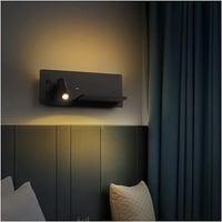 جداري مودرن اسود مع شاحن wifi و usb فيوتشارج