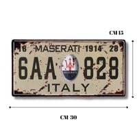لوحة ديكور معدنية MASERATI - 828