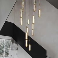 نجفة مودرن 3 متر 12 كبسولة