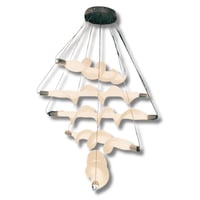 نجف مودرن اسود بتلات الورد دورا