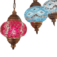 نجفة تركي موزاييك ملون