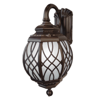 فانوس جداري بني