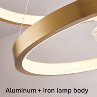 نجفة ليد ازهار زجاج ذهبي 120 سم مع ريموت اضاءة