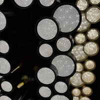 نجفة اسطوانات مبعثرة اسود 1 م مع ريموت