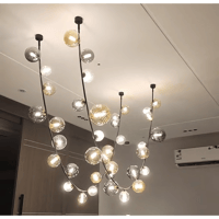 نجفة زجاج بابلز 22 لمبة